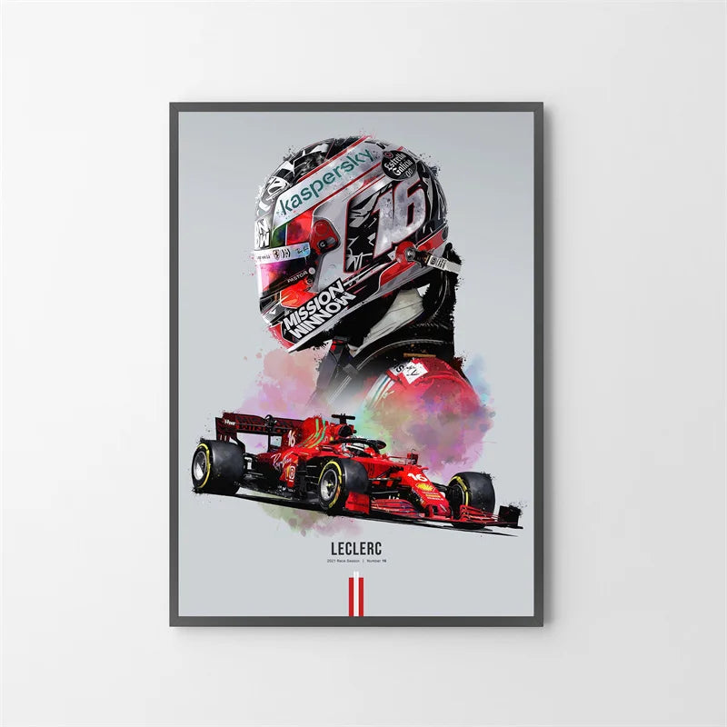 Tableau Formule 1 Voiture Rouge