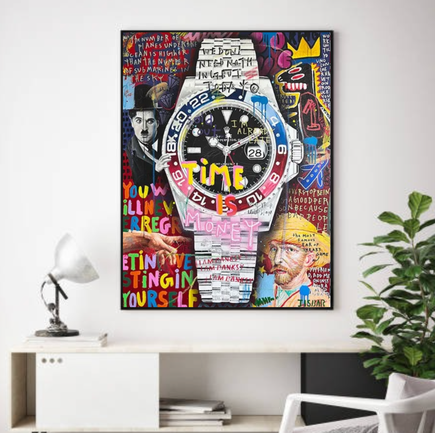 Tableau Rolex déco Murale