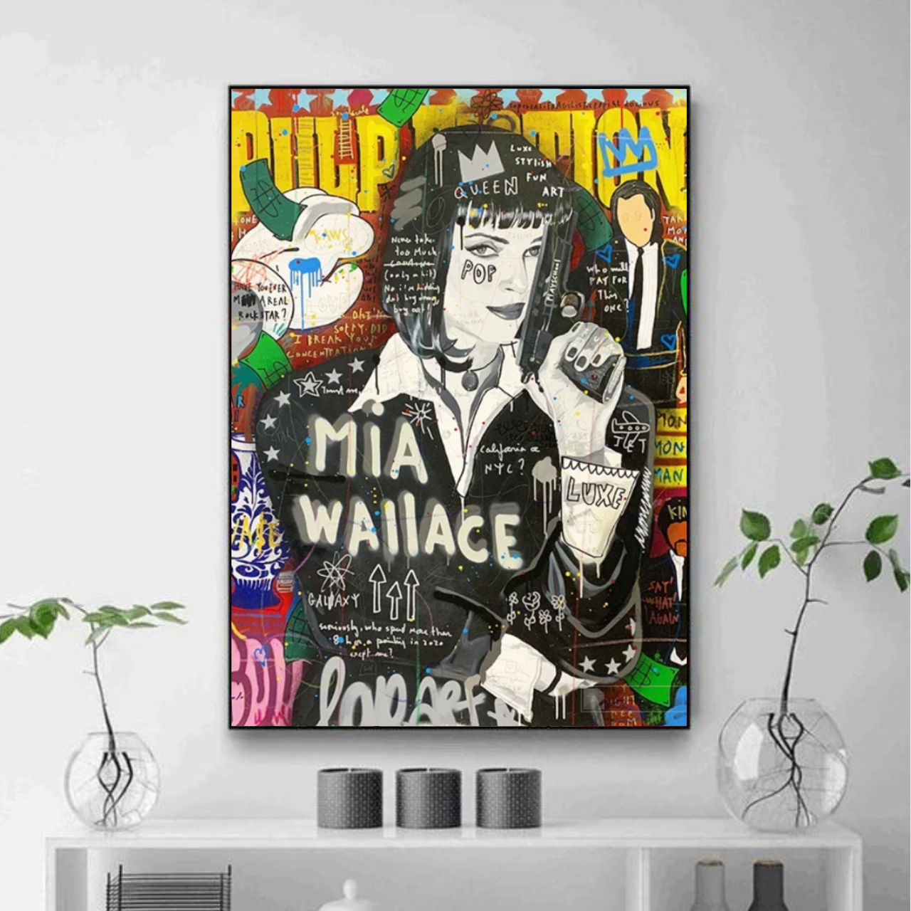 Tableau Pulp Fiction Femme Moderne