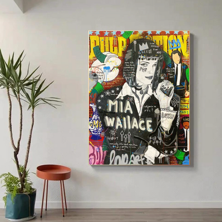 Tableau Pulp Fiction Femme Moderne