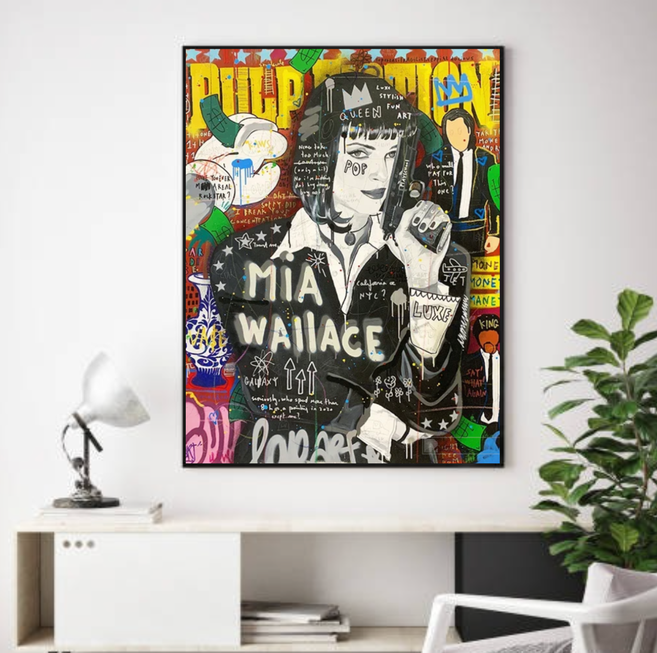 Tableau Pulp Fiction Femme Moderne