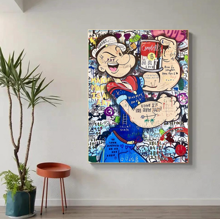 Tableau Popeye Disney Coloré