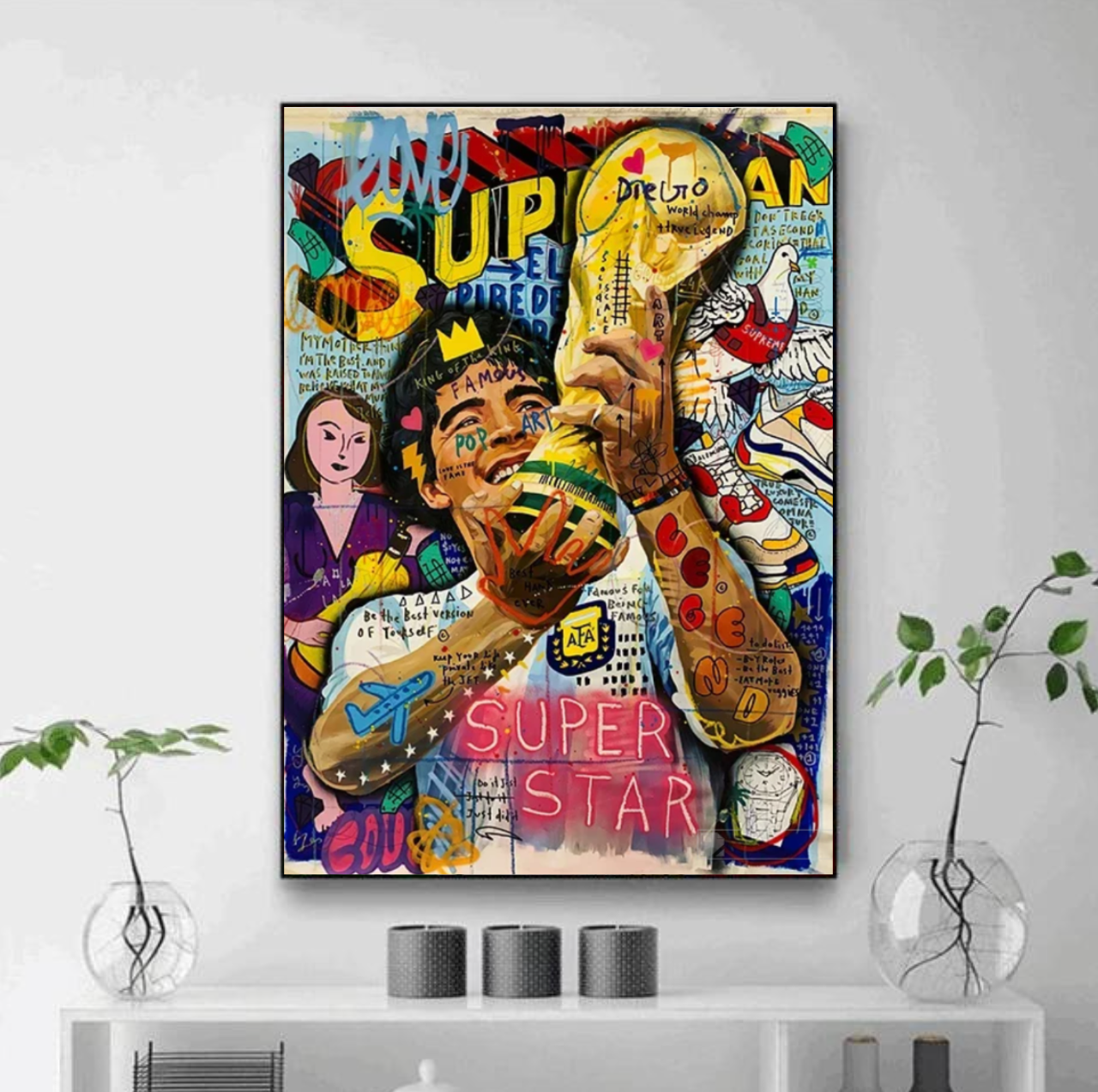 Tableau Maradona Moderne