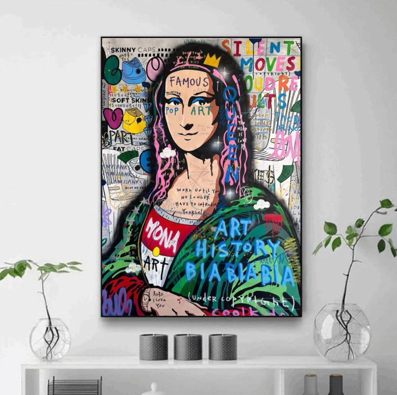 Tableau Mona Lisa Moderne Couleur