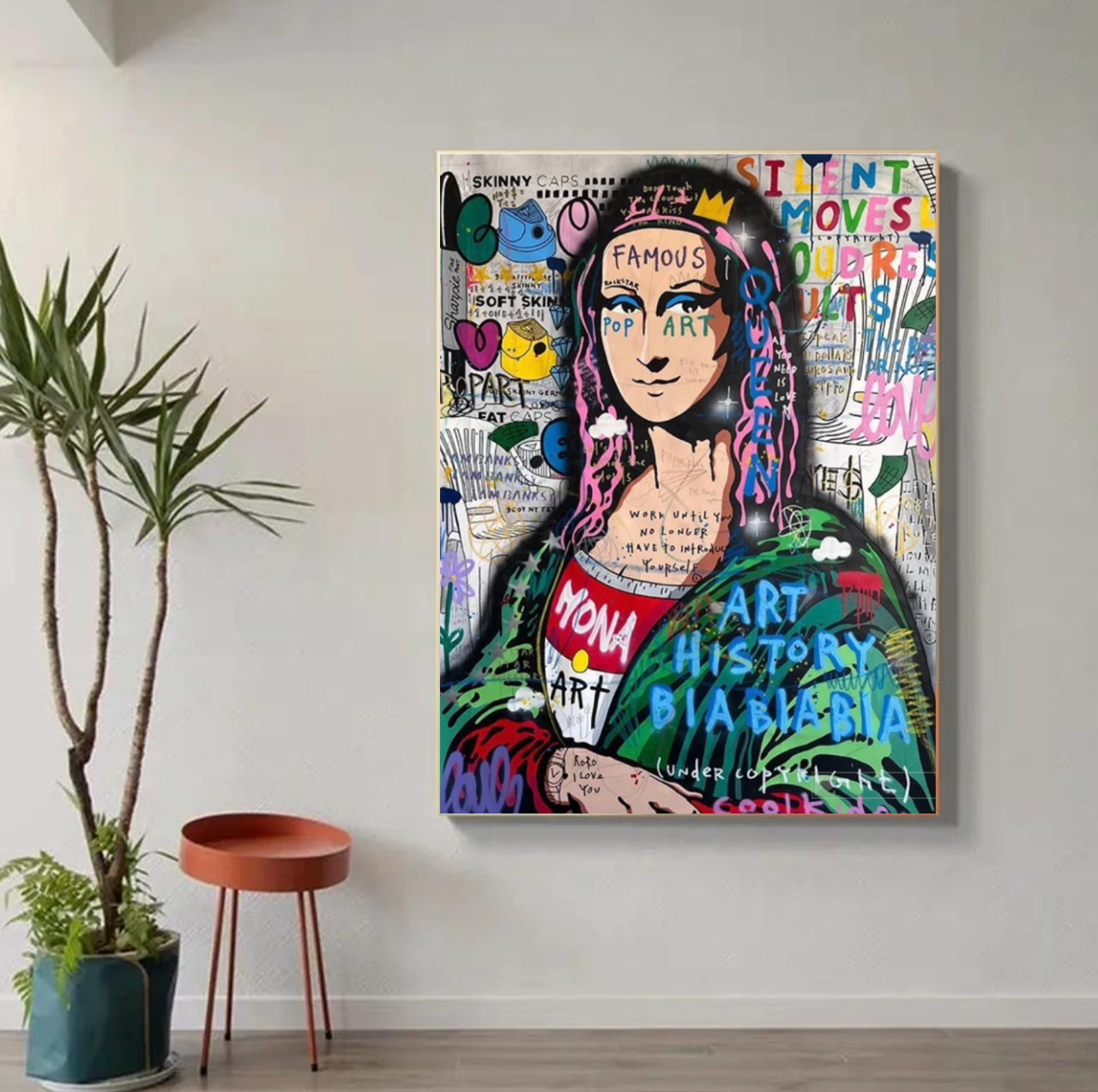 Tableau Mona Lisa Moderne Couleur