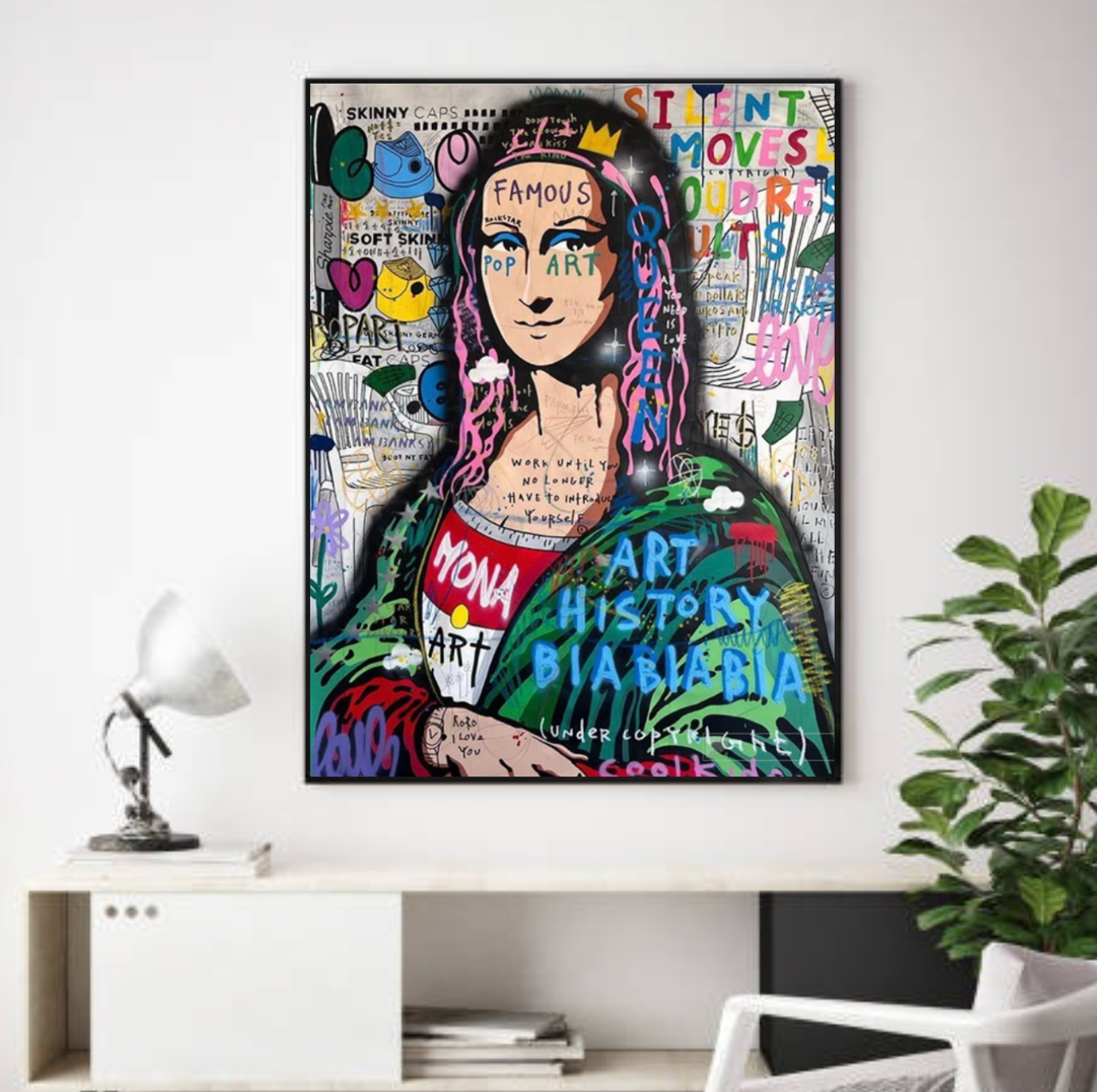 Tableau Mona Lisa Moderne Couleur