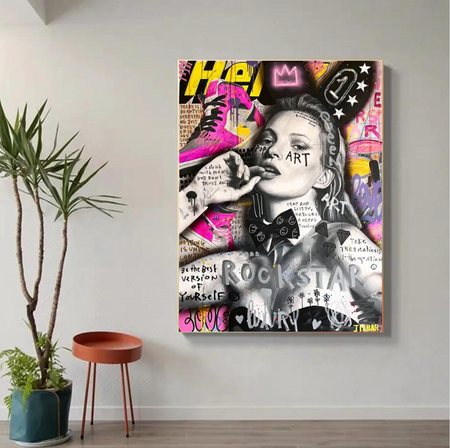 Tableau Kate Moss Moderne