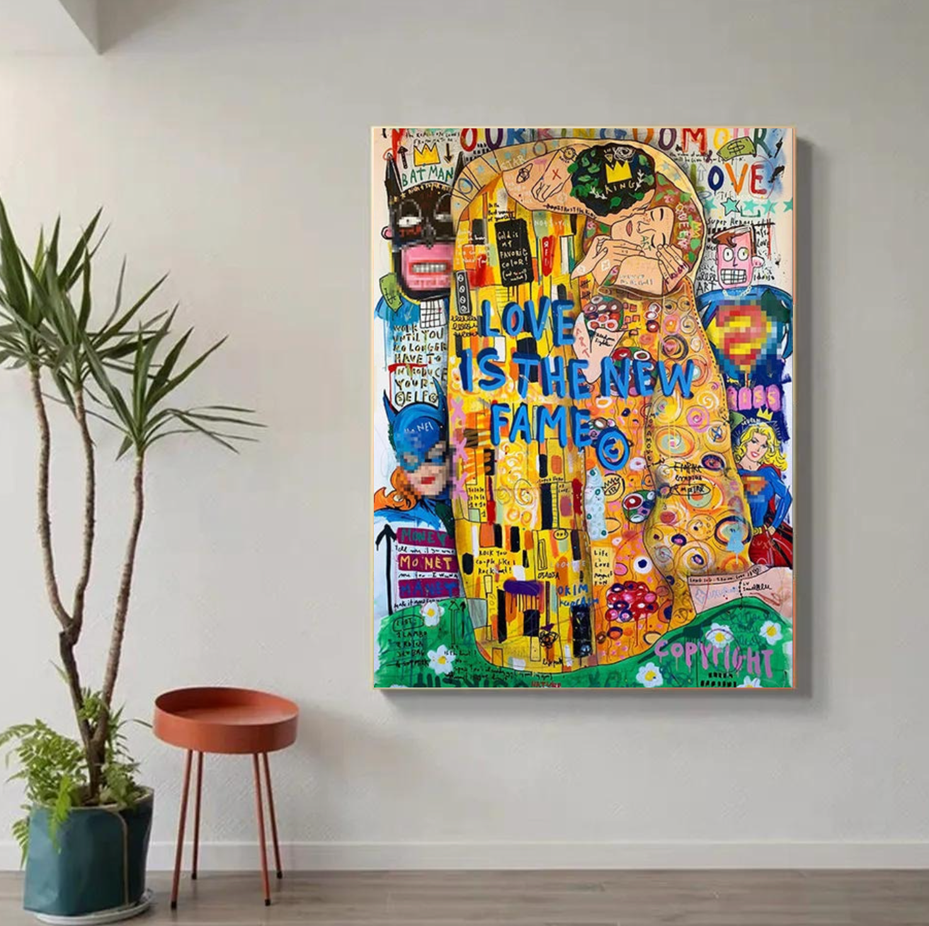 Tableau Le Baiser Klimt Moderne