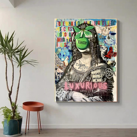Tableau Mona Lisa Moderne Coloré
