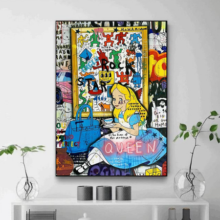 Tableau Cendrillon Princesse Coloré