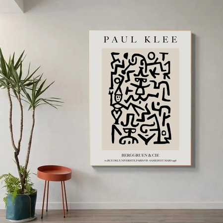 Tableau Symboles Noir et Blanc Moderne