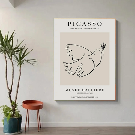 Tableau Colombe Minimaliste