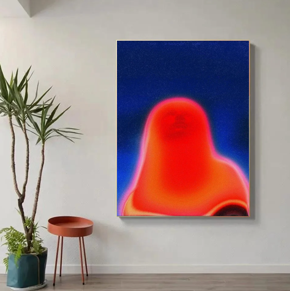 Tableau Energie Rouge et bleu Dégradé