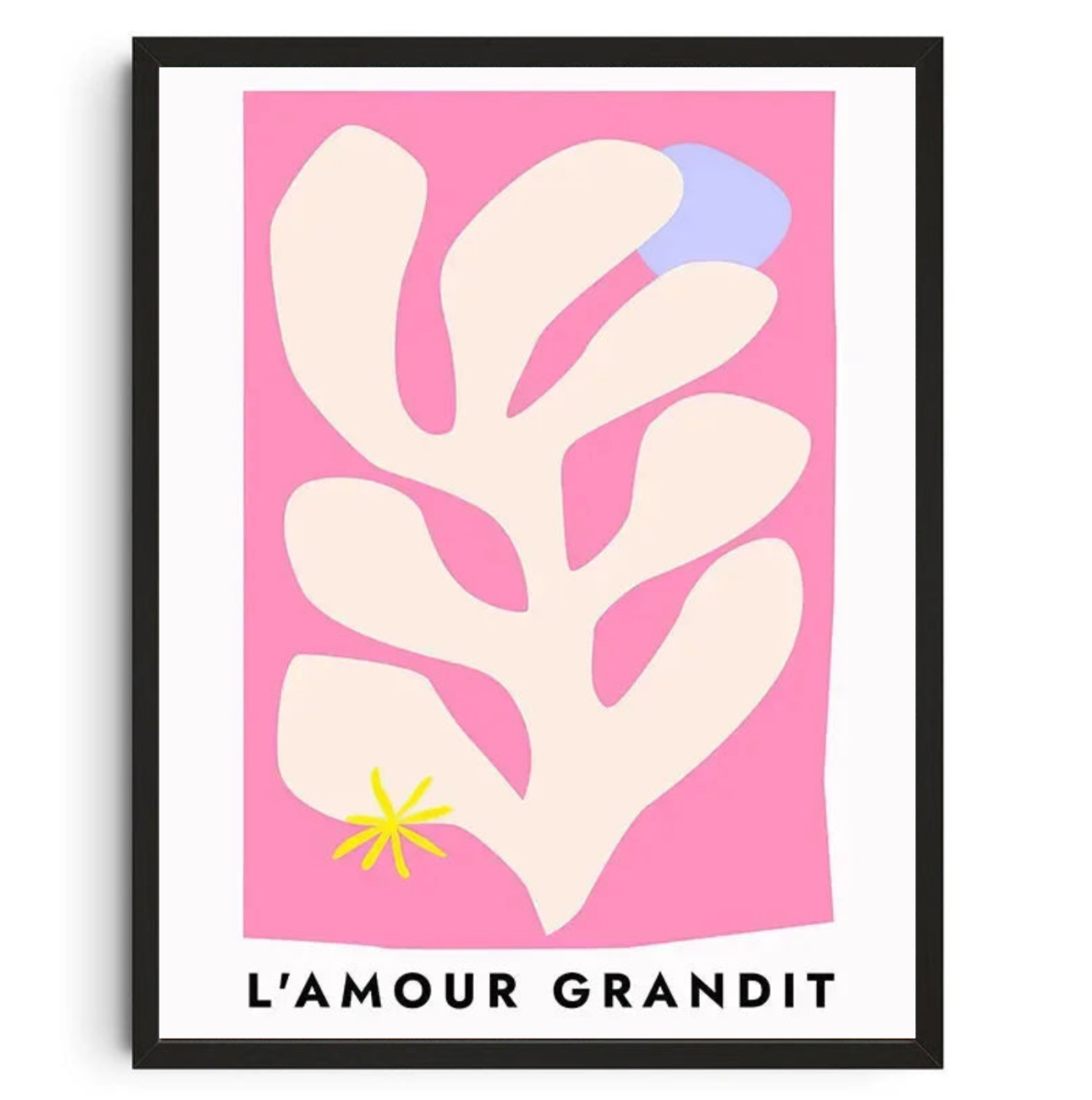 Tableau Amour Fleurs Rose