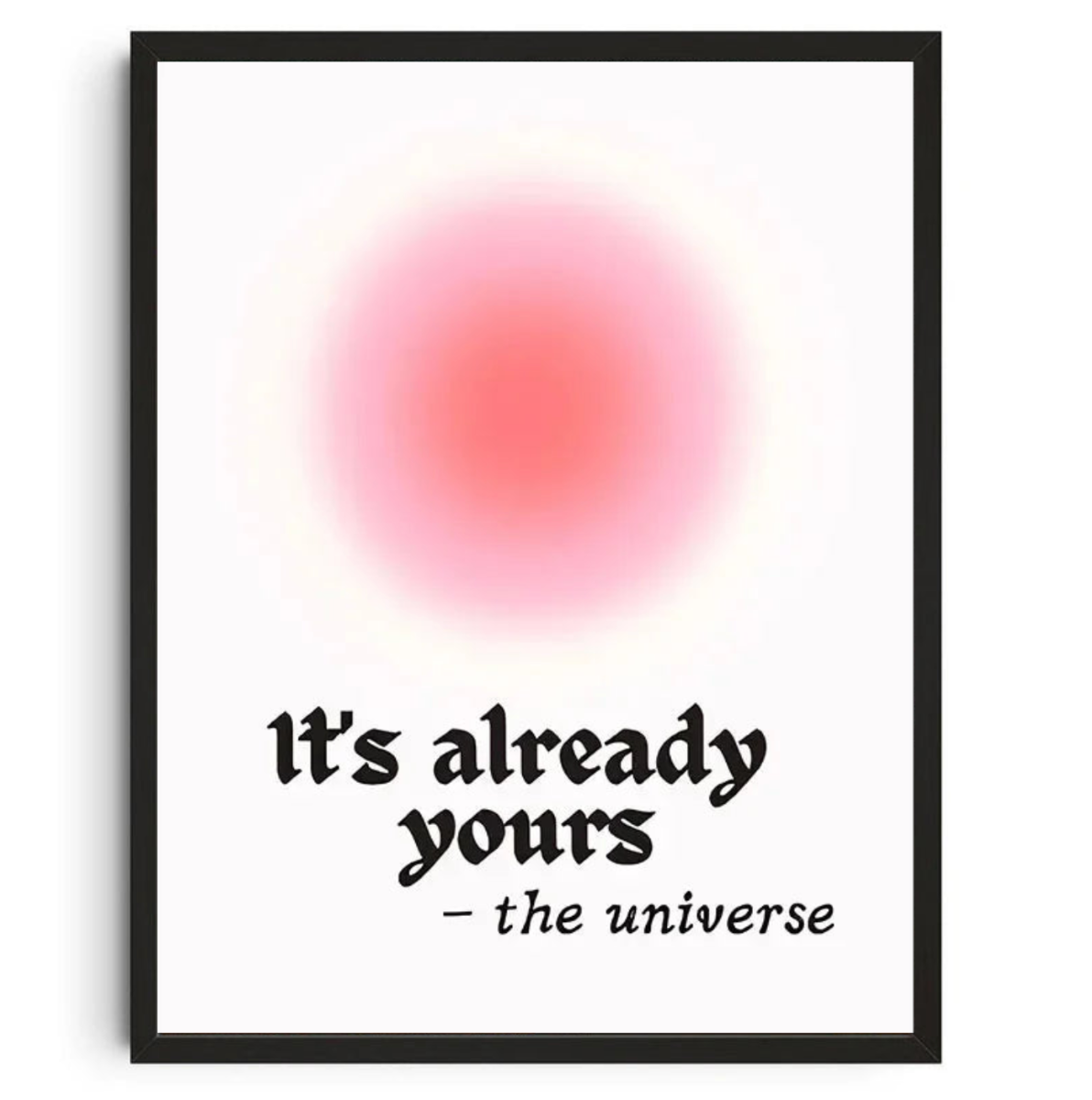 Tableau Rond Rose Moderne