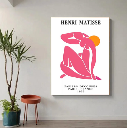 Tableau Henri Matisse Femme Rose