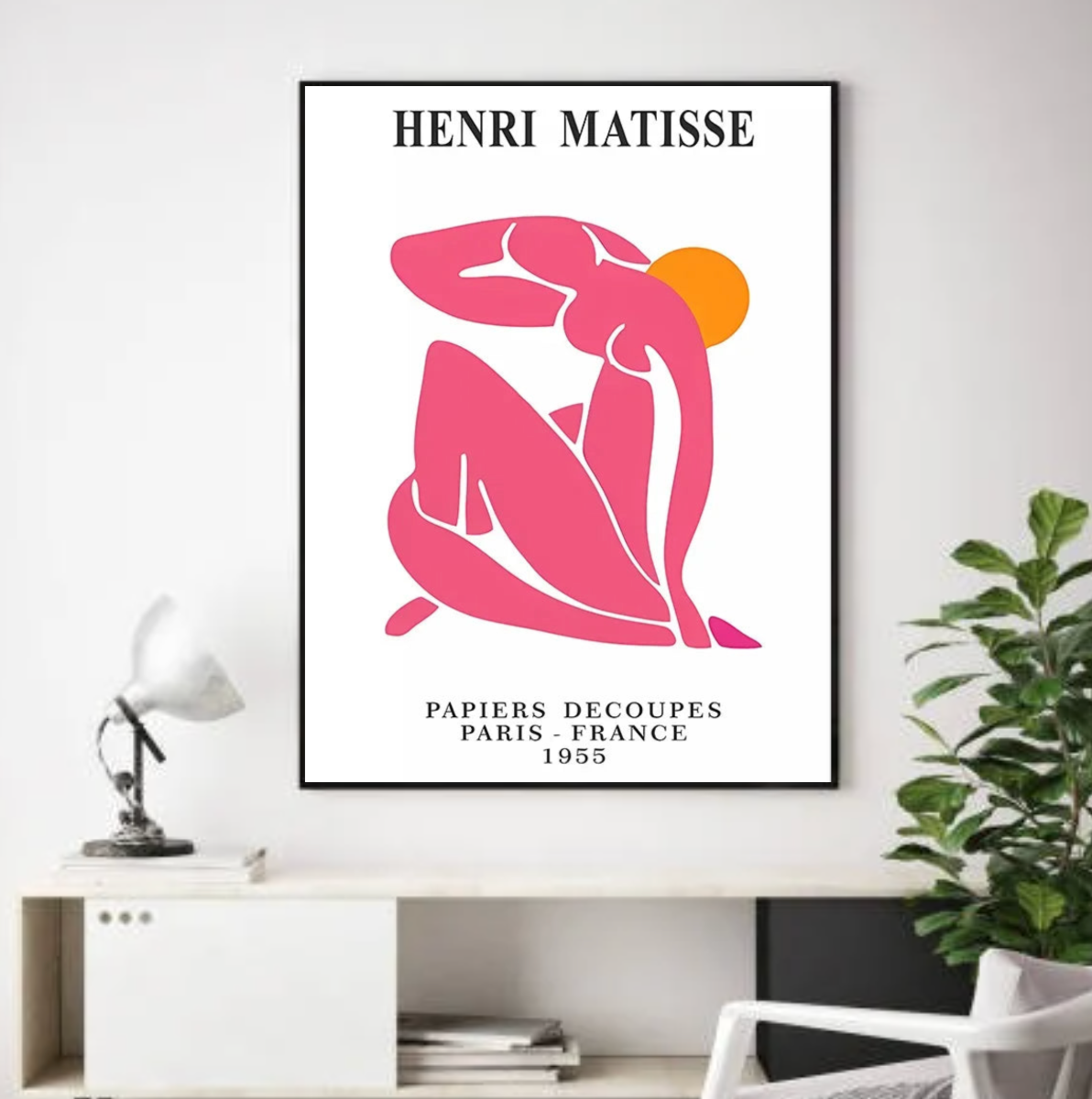 Tableau Henri Matisse Femme Rose