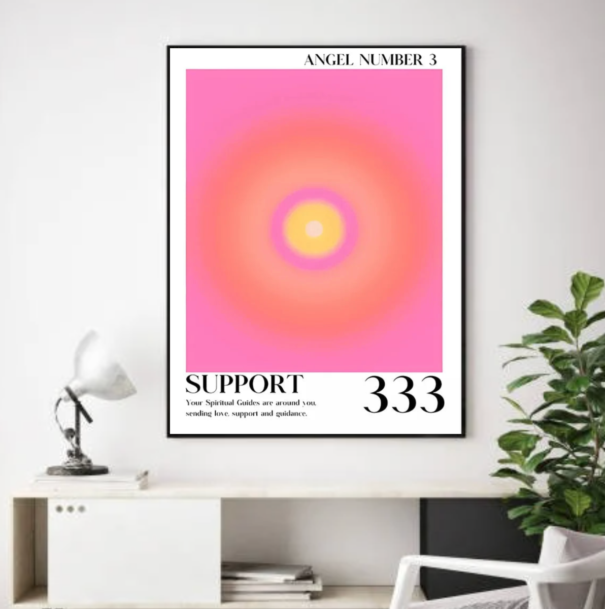 Tableau Énergie Dégradé Rose