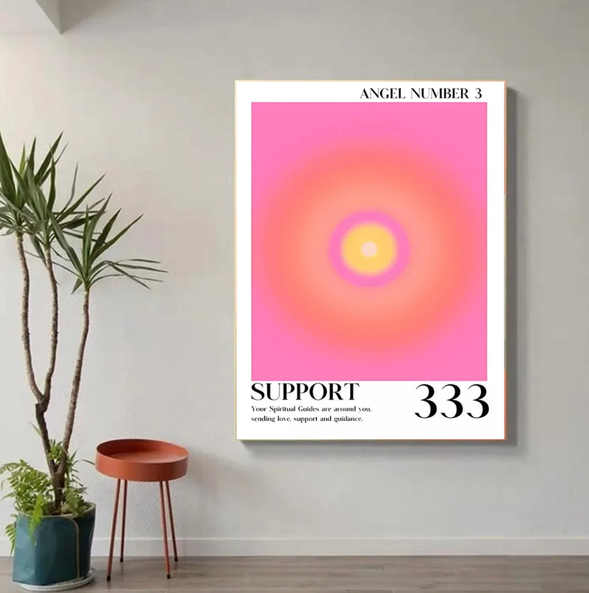 Tableau Énergie Dégradé Rose