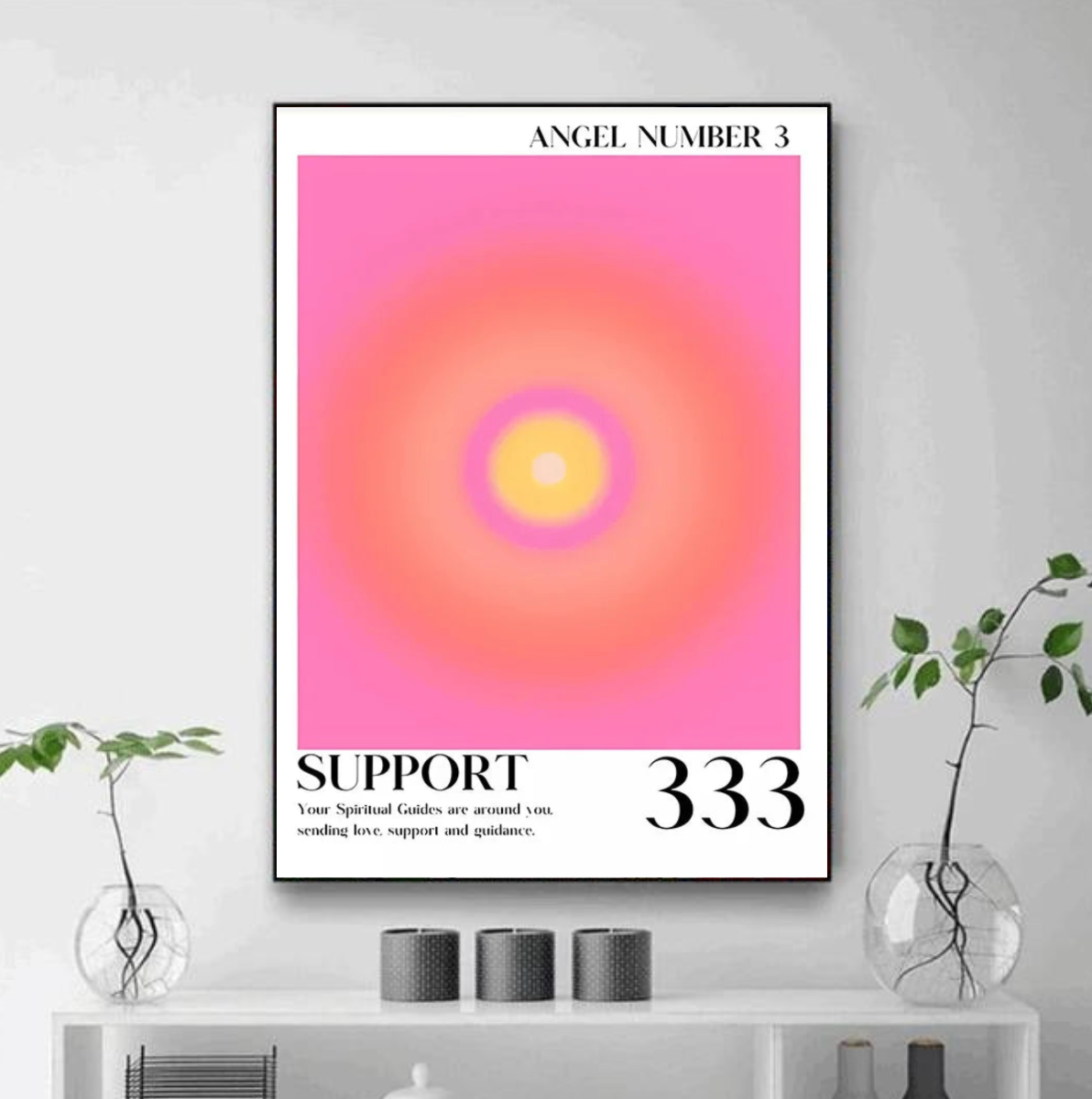 Tableau Énergie Dégradé Rose