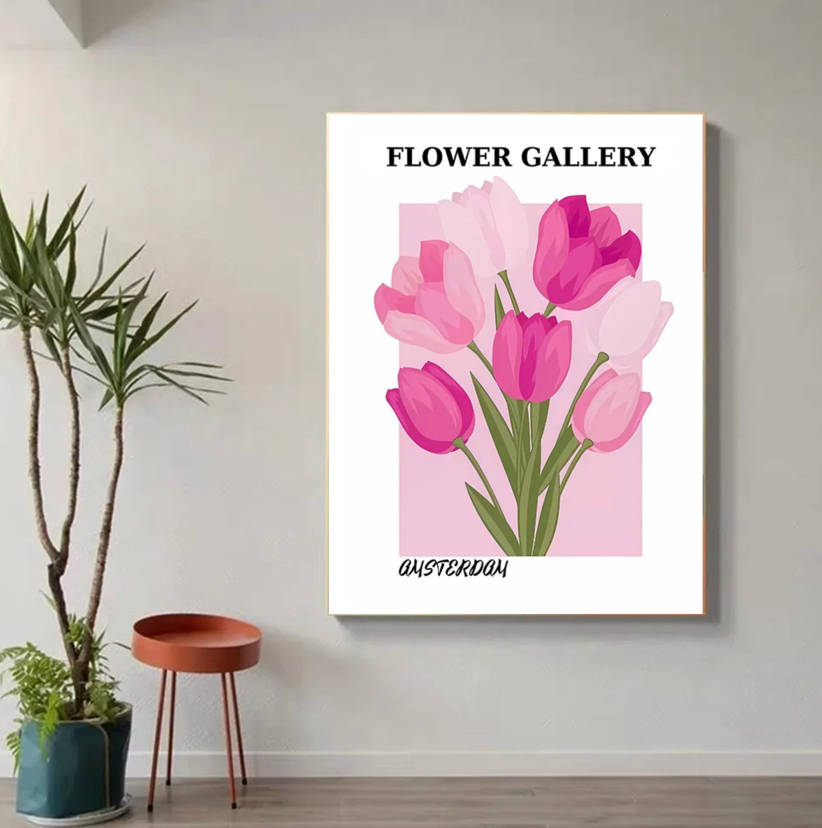 Tableau Bouquet de Rose Moderne