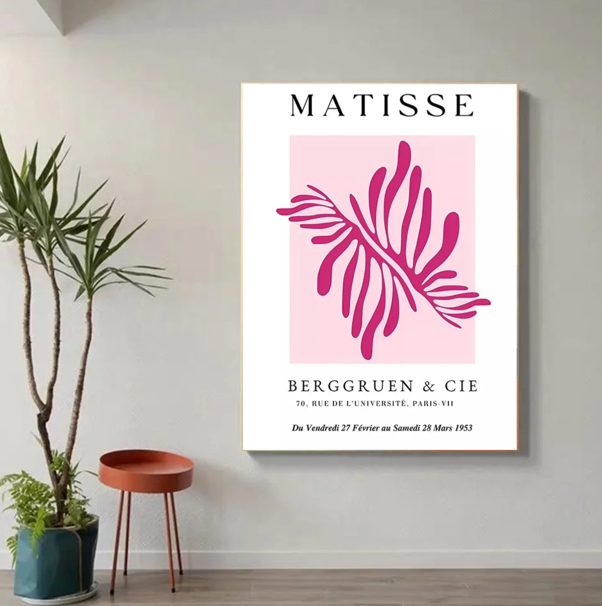 Tableau Rose Fleur Moderne