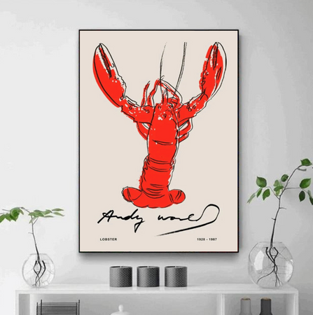Tableau Déco Homard Peinture