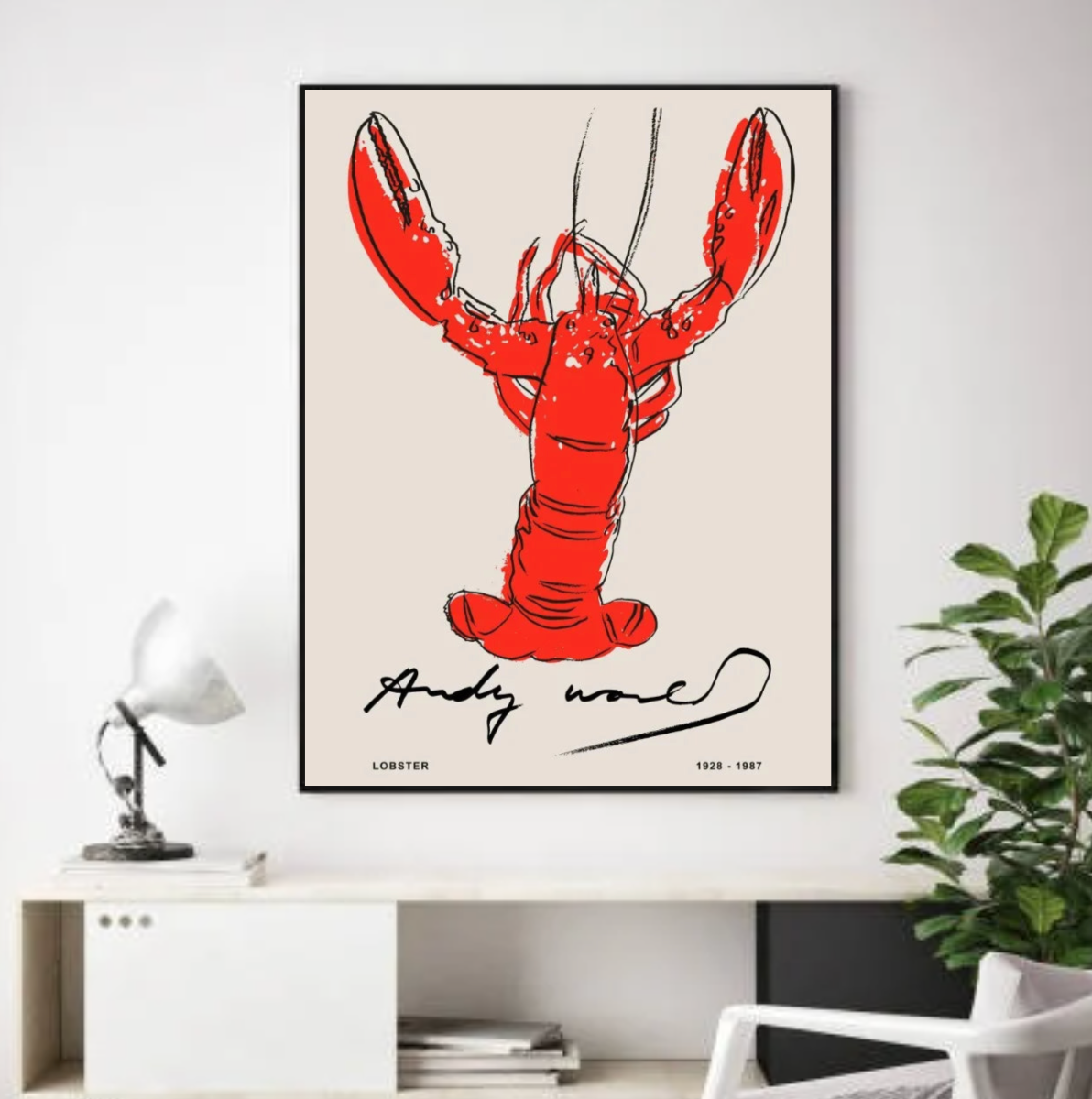 Tableau Déco Homard Peinture