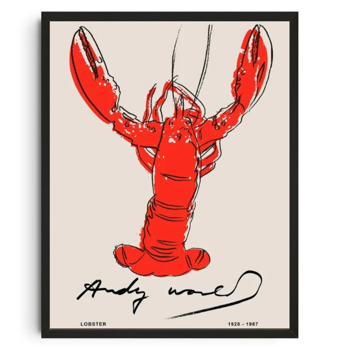 Tableau Déco Homard Peinture