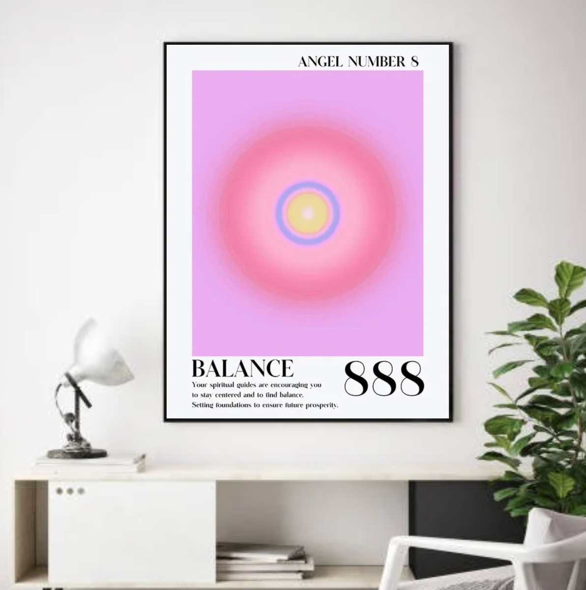 Tableau Rose Dégradé Rond