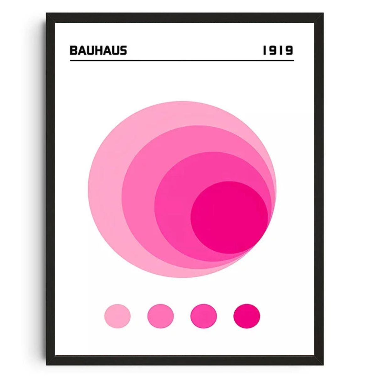 Tableau Formes Rose Rond