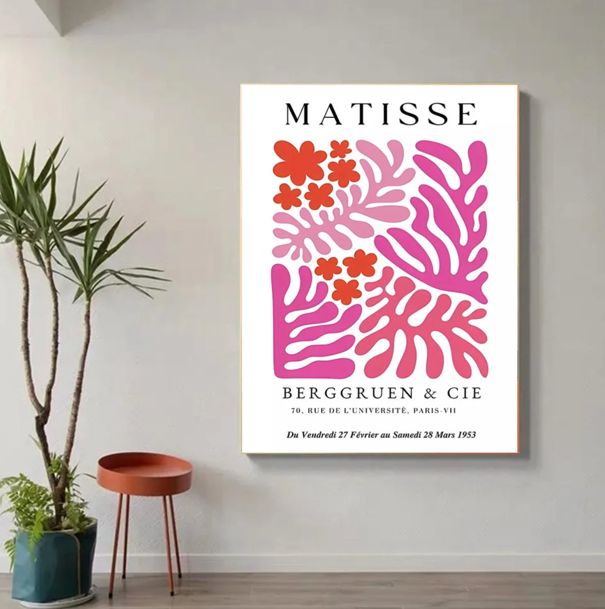 Tableau Matisse Fleurs Roses