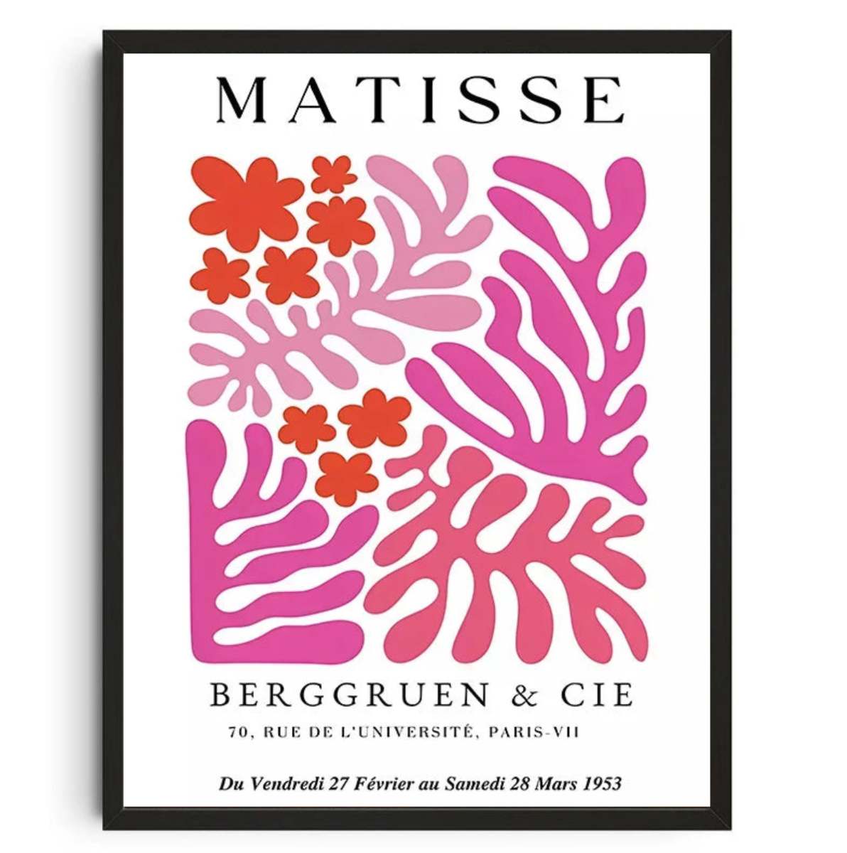 Tableau Matisse Fleurs Roses