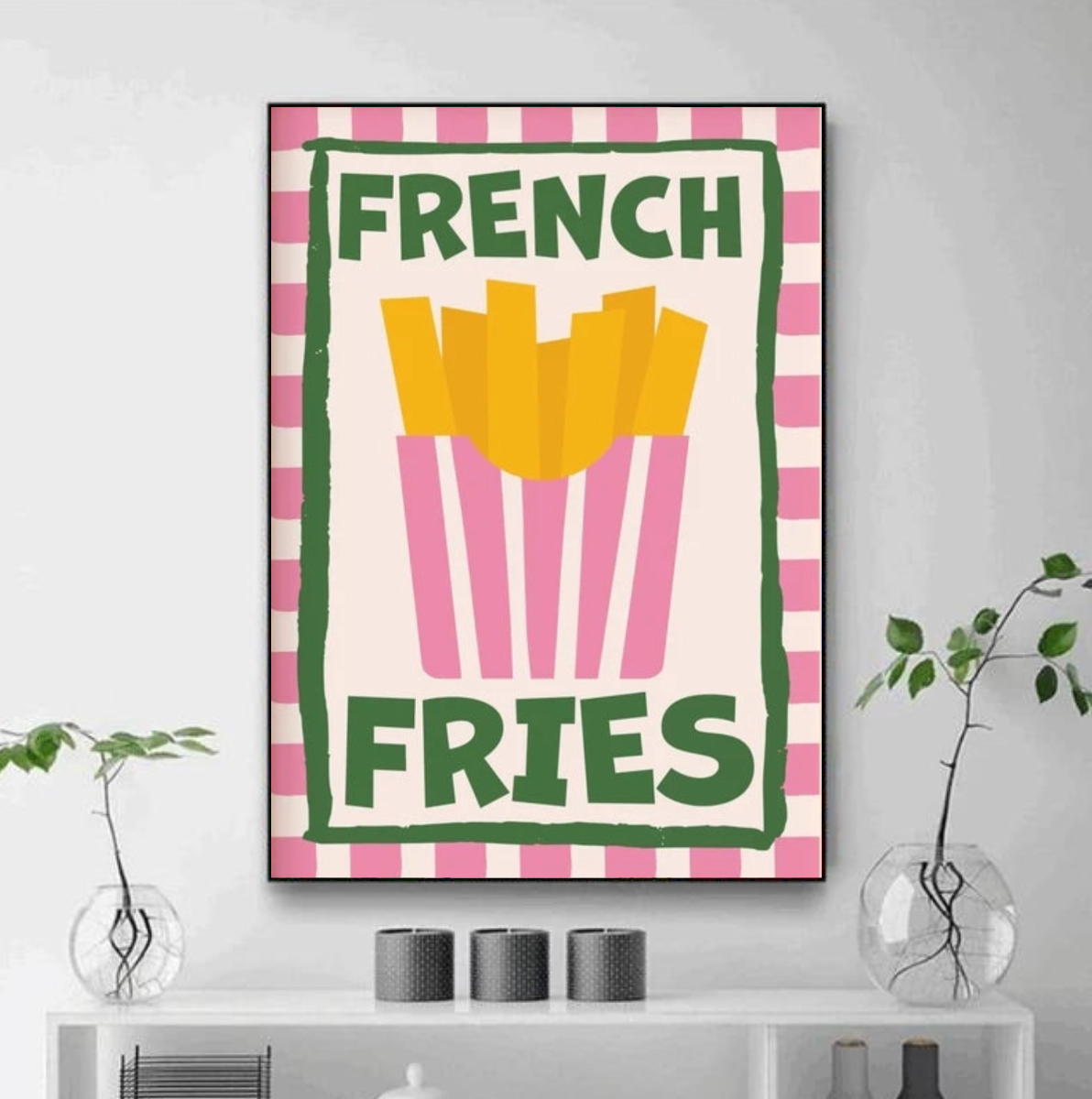 Tableau Déco Restaurant French Fries