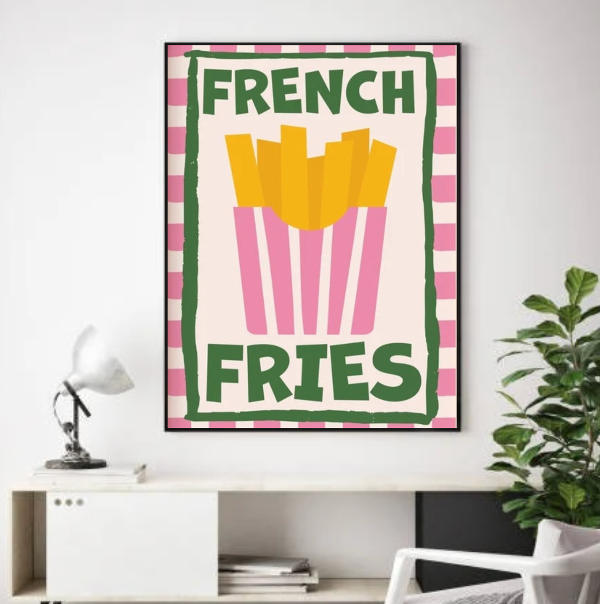 Tableau Déco Restaurant French Fries