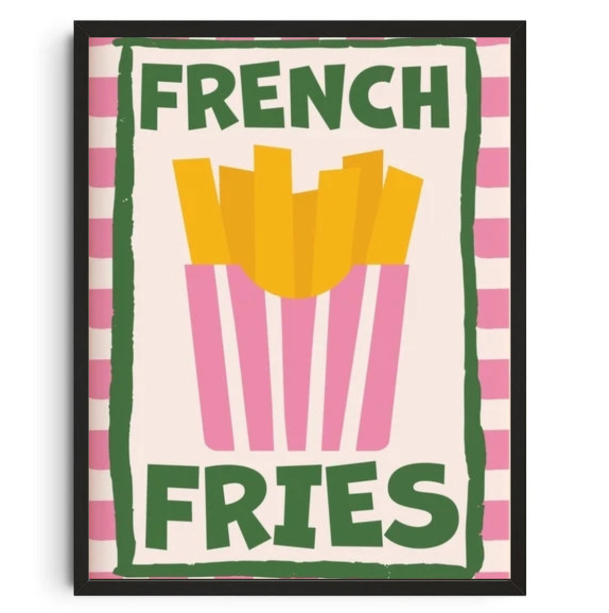 Tableau Déco Restaurant French Fries