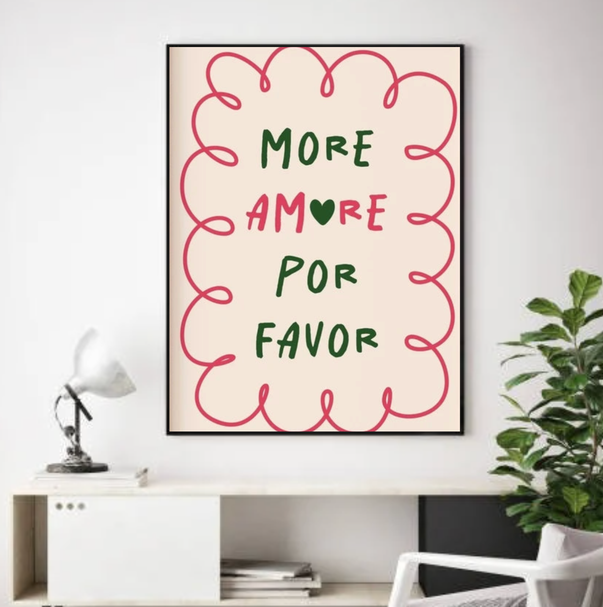 Tableau Déco Phrase D'amour More Amore