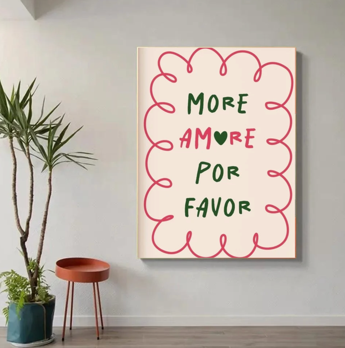 Tableau Déco Phrase D'amour More Amore