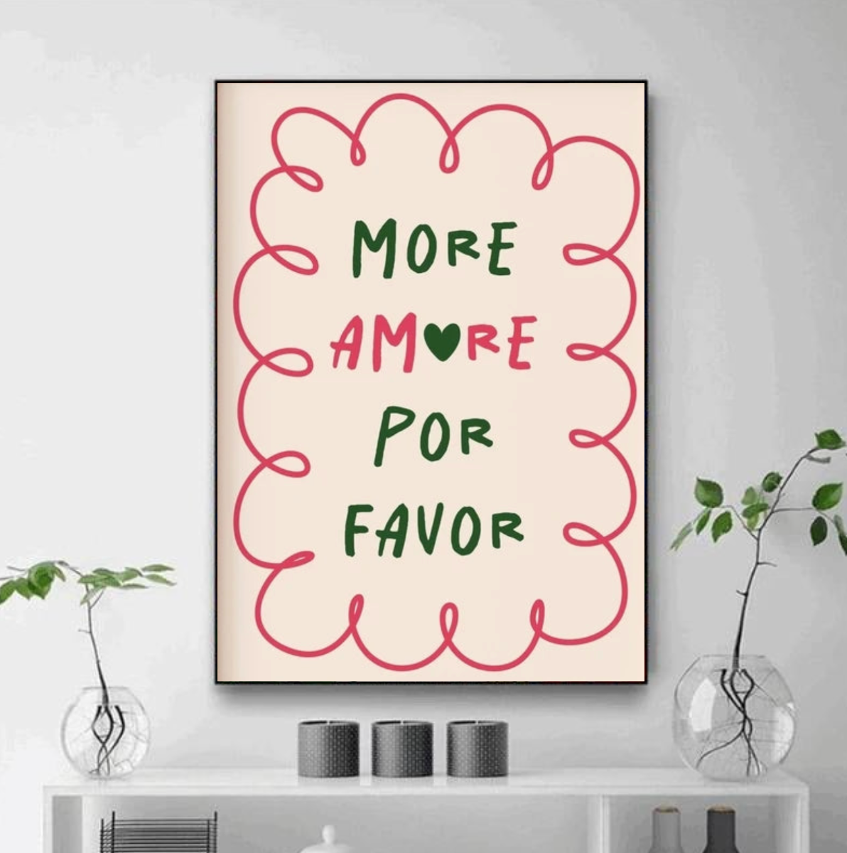 Tableau Déco Phrase D'amour More Amore