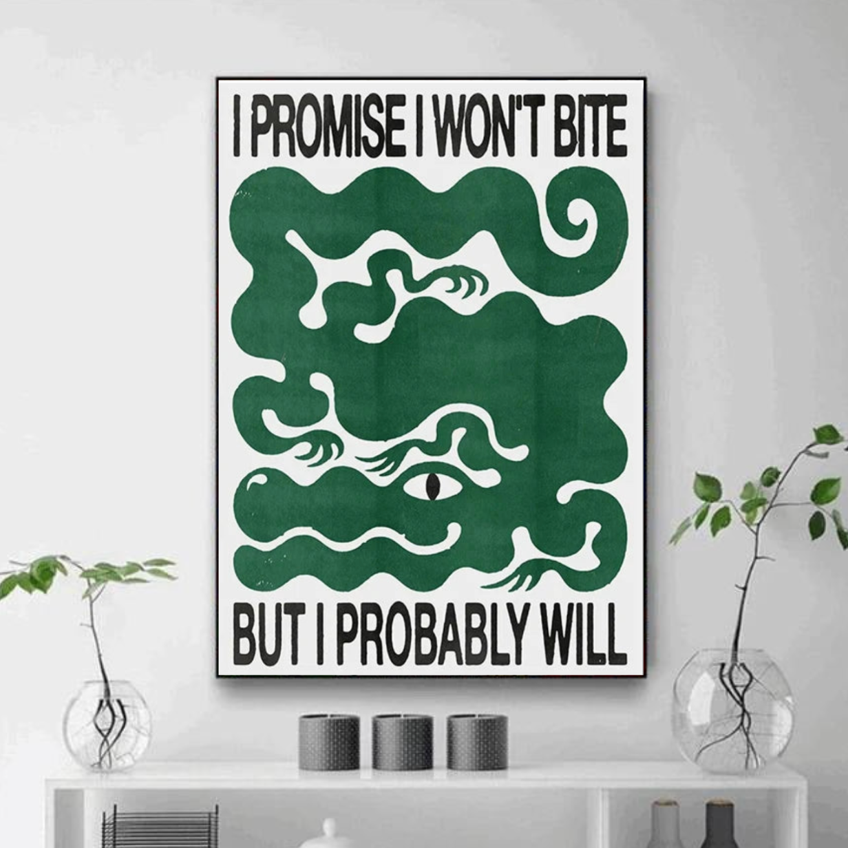 Tableau Moderne Dragon Vert