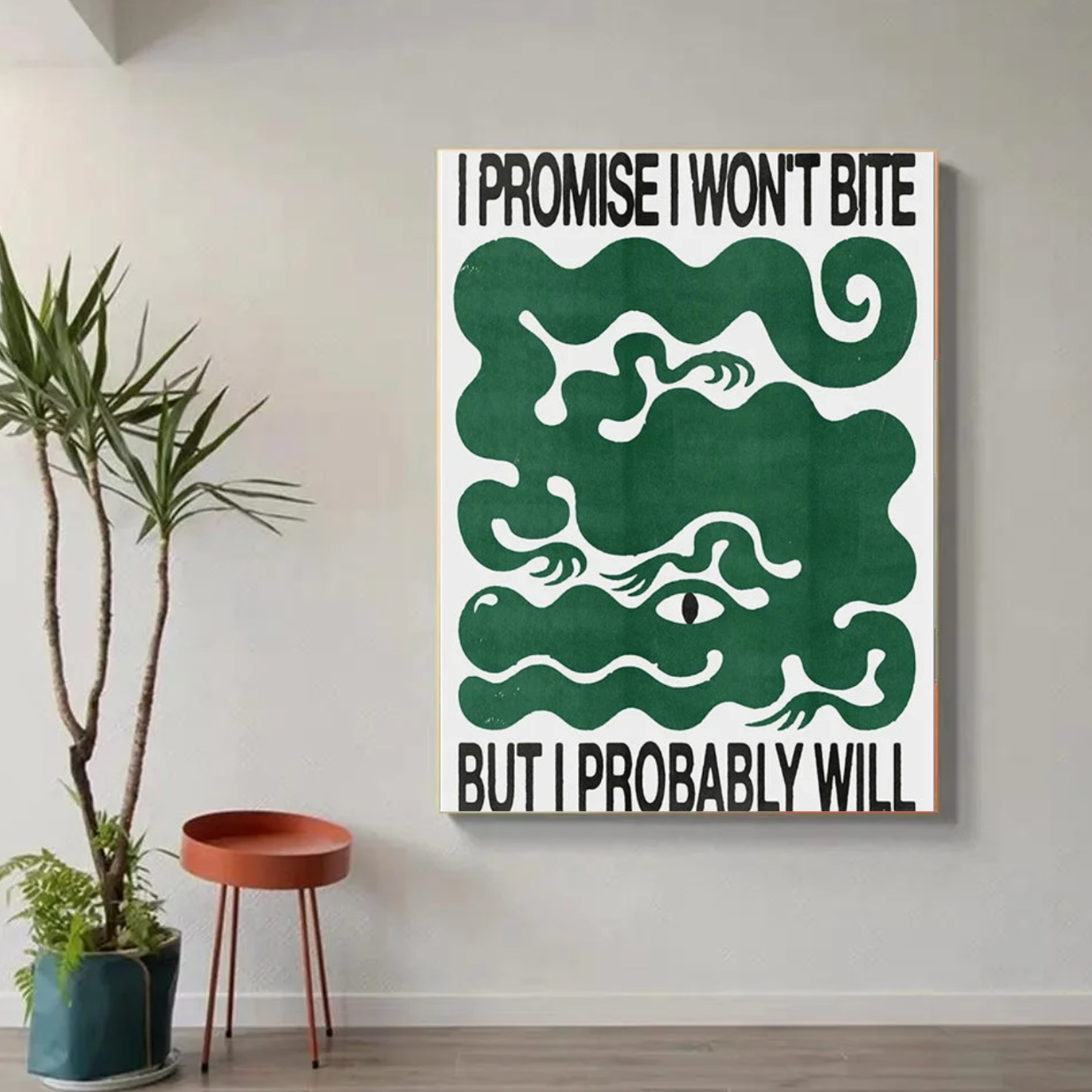 Tableau Moderne Dragon Vert