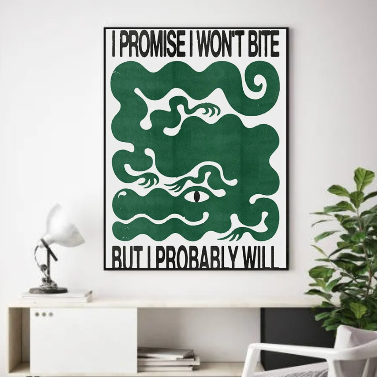 Tableau Moderne Dragon Vert