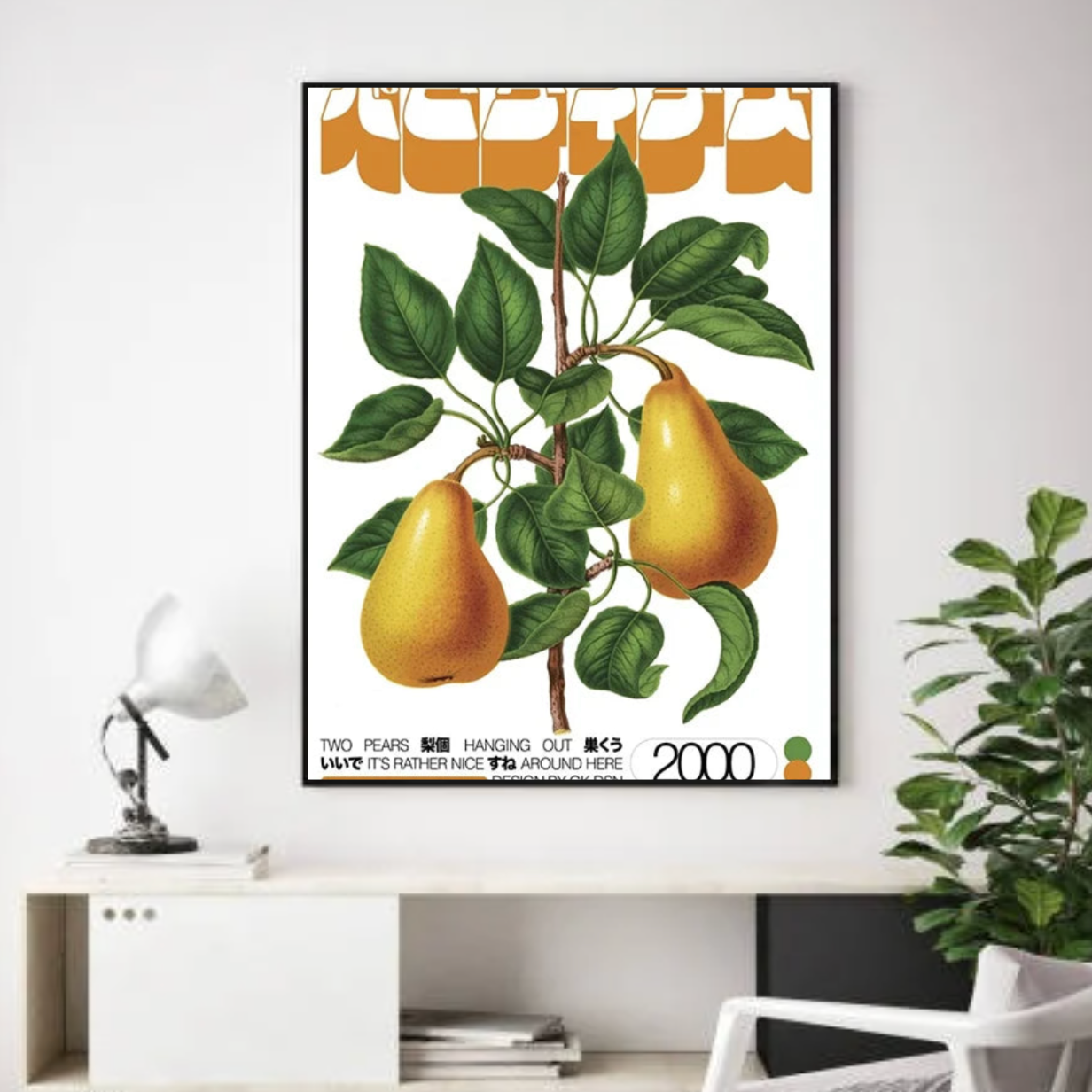 Tableau Fruits Poires Déco