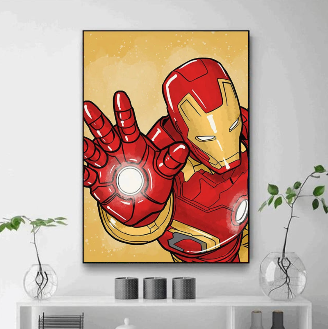 Tableau Iron Man Marvel déco Chambre