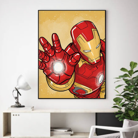 Tableau Iron Man Marvel déco Chambre