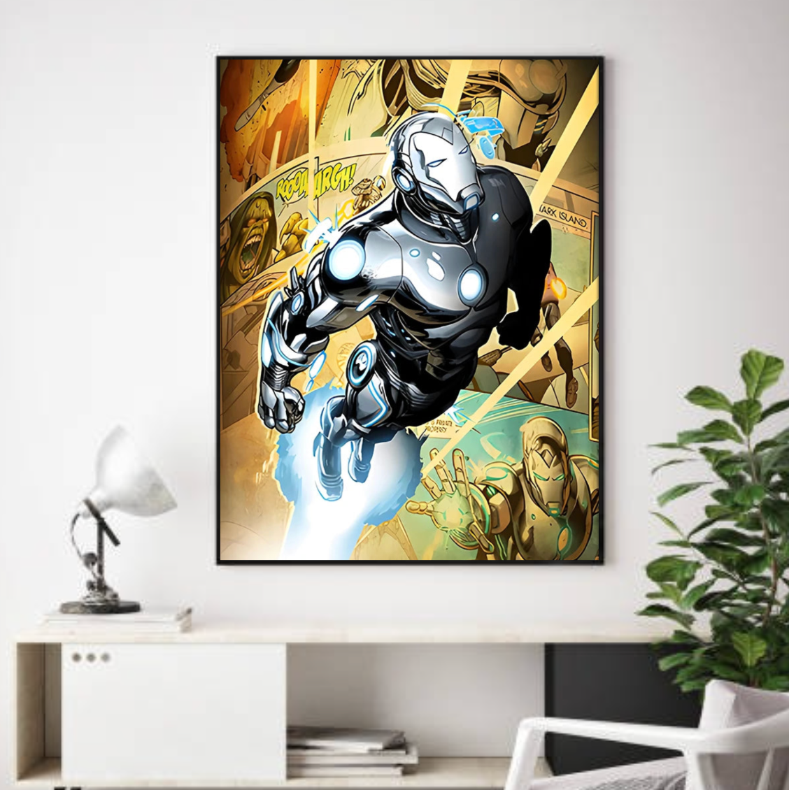 Tableau Iron Man Armure Pop