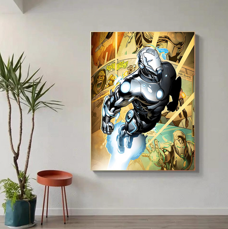 Tableau Iron Man Armure Pop