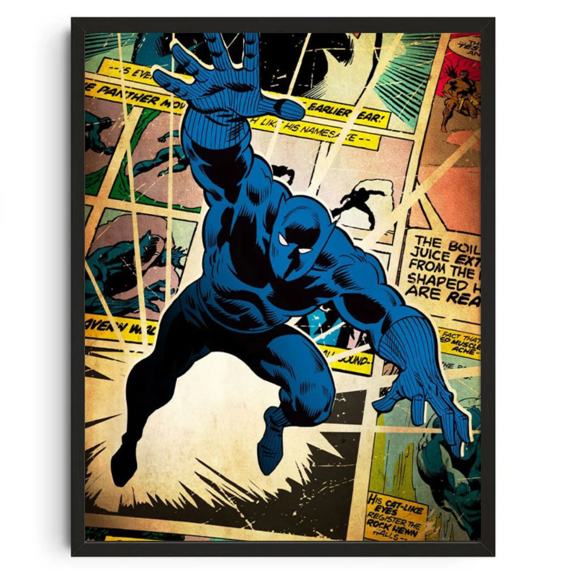 Tableau Black Panther Rétro marvel