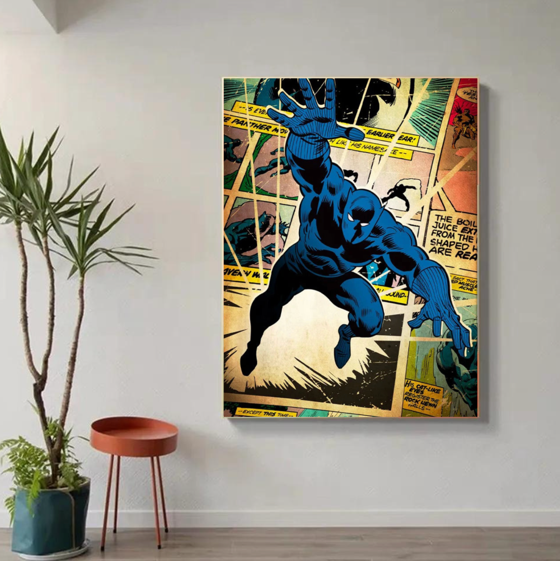 Tableau Black Panther Rétro marvel