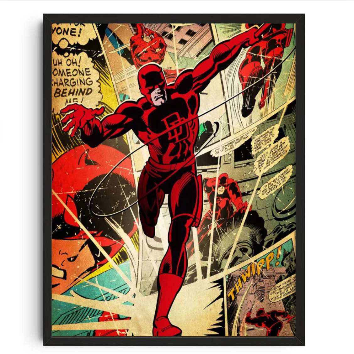 Tableau Dardevil Rétro Marvel